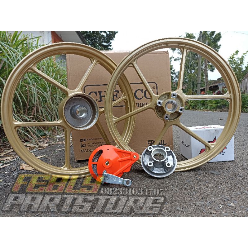 VELG BRT CHEMCO GOLD 17X160 17X185 VELG BRT CHEMCO 160 185 RING 17 VELG BRT YAMAHA JUPITER VEGA FIZ 