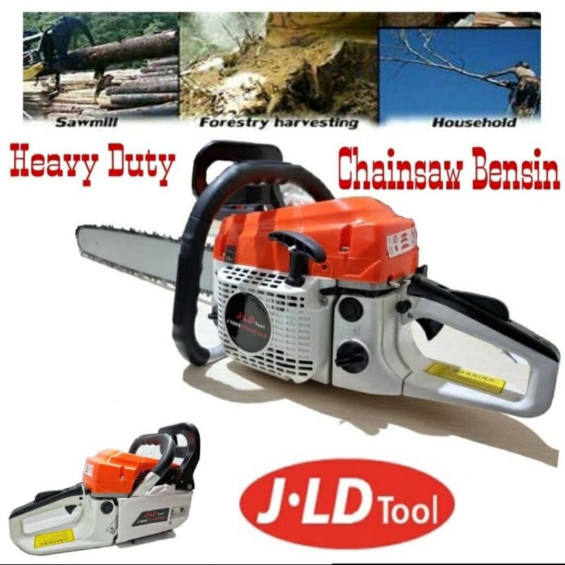 Chainsaw JLD Mesin gergaji pohon potong kayu JLD TOOLS 22 INCH chainsaw chain saw senso