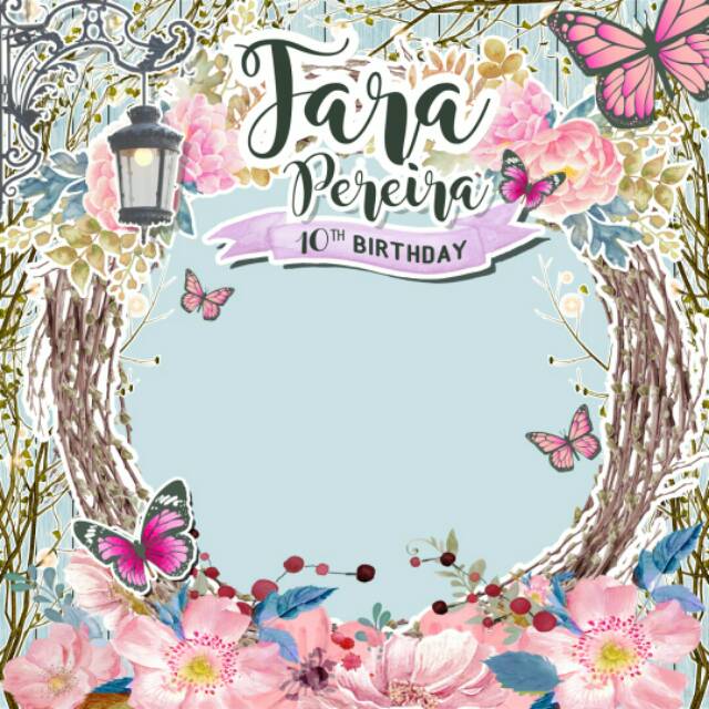 Backdrop Banner Spanduk Ulang Tahun Sweet Seventeen