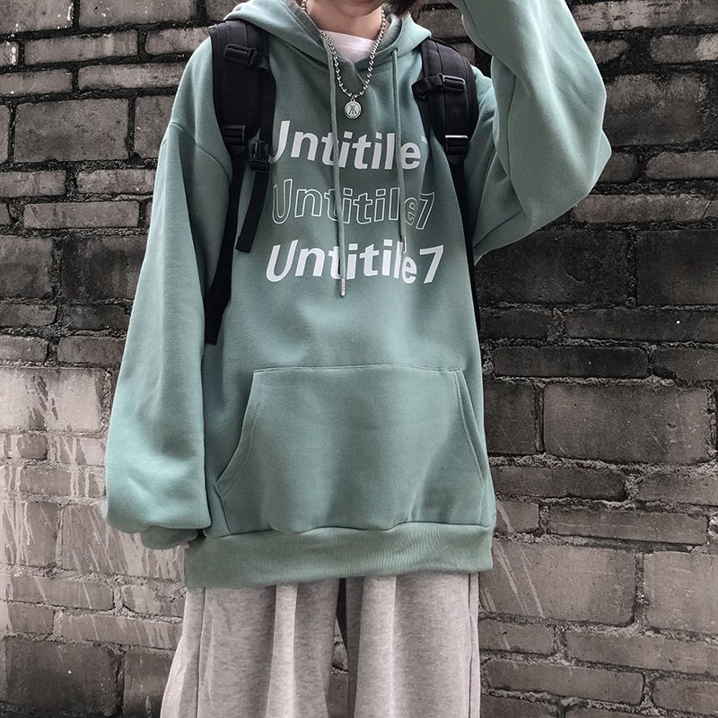 Sweater Hoodie Oversize Pakaian Pria Wanita Terbaru UNTITLED 7 Jumbo Big Size Korean style