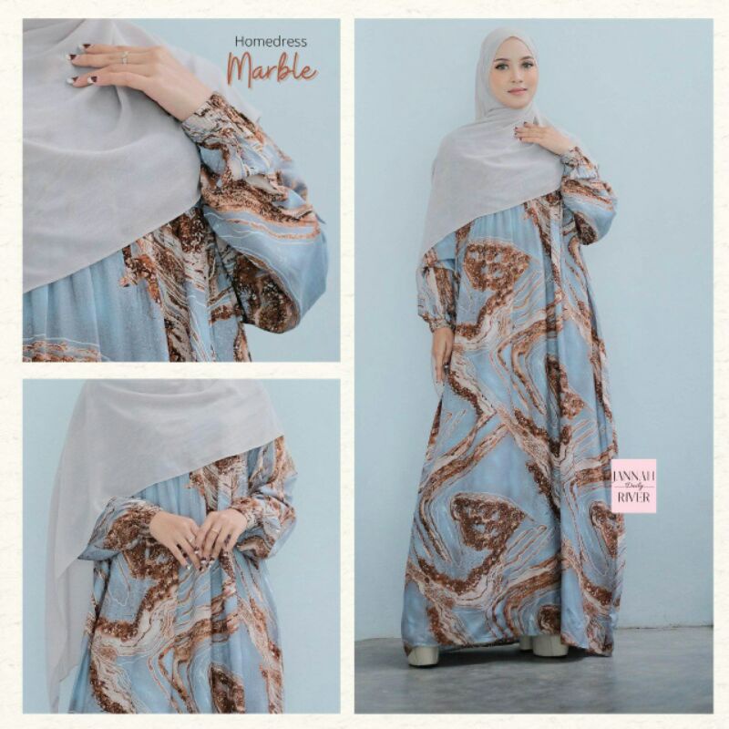 Jannah River Homedress Marble | Homedress Premium by JannahRiver #homedress #homeydress #homedresspr
