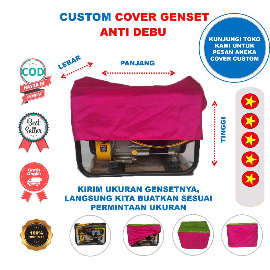 Custom Cover Genset Anti Debu