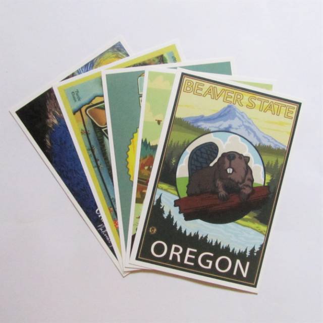

Postcard Kartu Pos Souvenir Oregon Portland