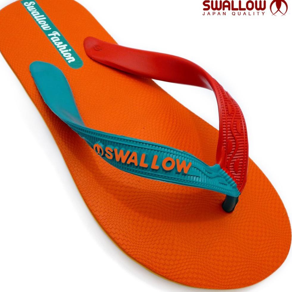  Sandal  Swallow Fashion Male Orange  Ukuran 9 5 11 5 