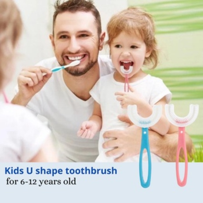 Sikat Gigi Anak Bentuk Training Tooth Brush Baby Silicon type U Sikat Gigi Anak