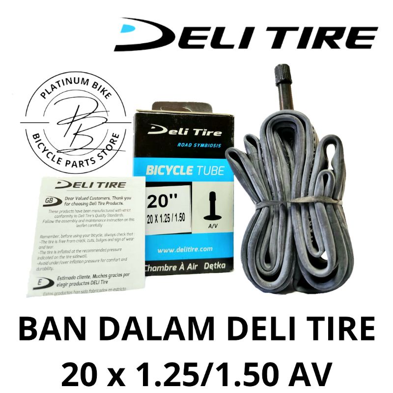 BAN DALAM SEPEDA 20 X 1.25/1.50 DELI TIRE ORIGINAL