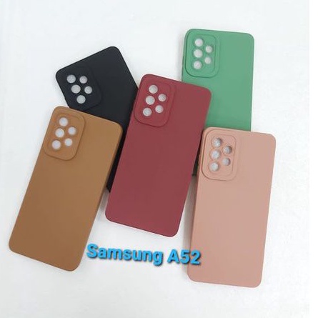 Case Pro Camera Soft Matte With Camera Protector 9D Samsung A51 4G A52 A71 A72018/A750