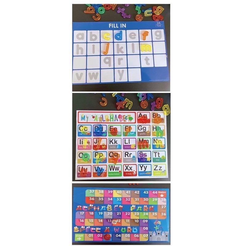 rainbow letter spelling game mainan edukasi anak - kado anak - hadiah anak