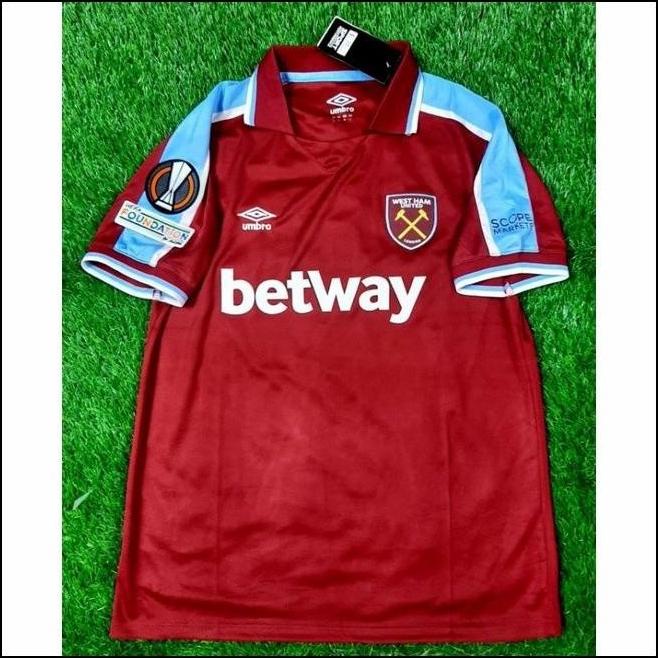 UZ966 JERSEY BOLA WESTHAM UNITED HOME 2021 2022 FULLUEL GRADE ORI TOP SGFD5436VE