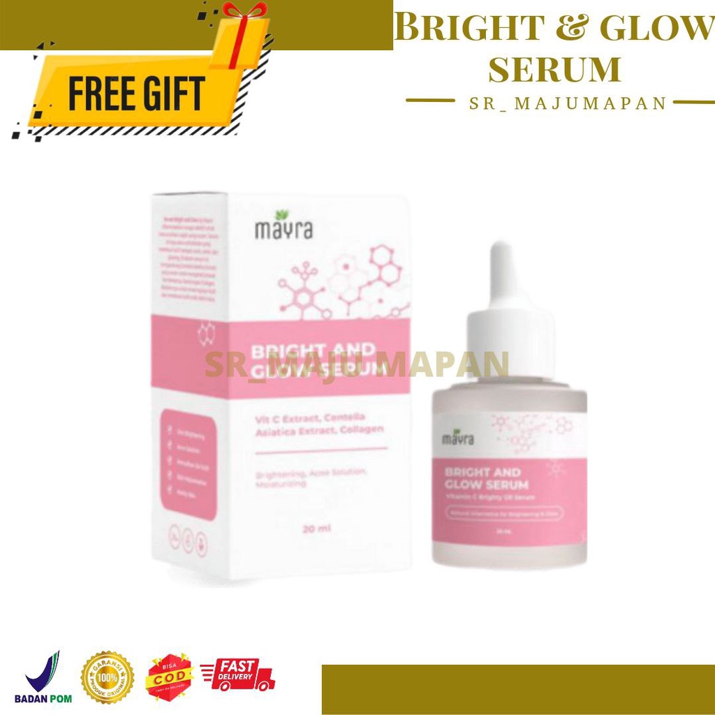 SERUM BRIGHT & GLOW SERUM VITAMIN C BY MAYRA ORGANIK