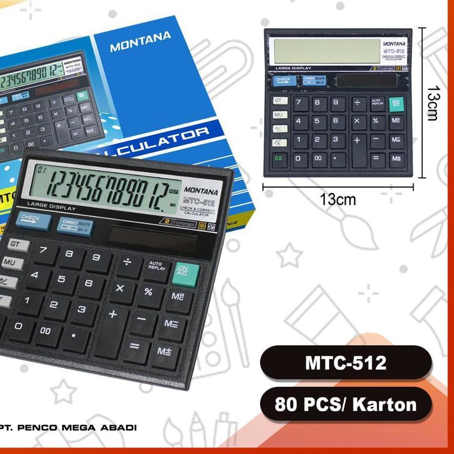 

㊑ Kalkulator calculator MTC512 12 digit harga distributor ㅏ