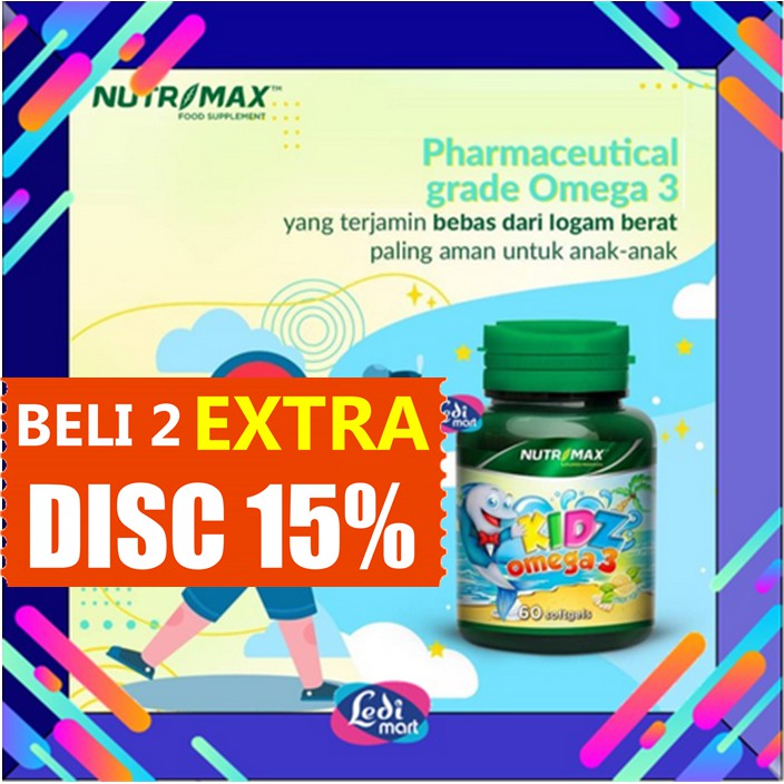 Original Nutrimax Kidz Omega 3 Bpom Vitamin Omega 3 Fish Oil Ledi Mart Shopee Indonesia