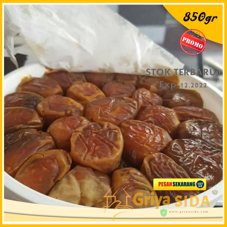 Kurma sukari ember 850gr korma al qossim sukari raja bukan ajwa Kurma Sukari Al-Qassim