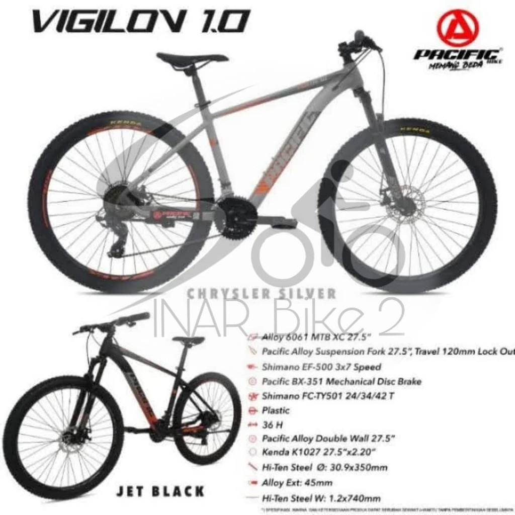 Sepeda Gunung 27,5Inch Mtb Vigilon 1.0