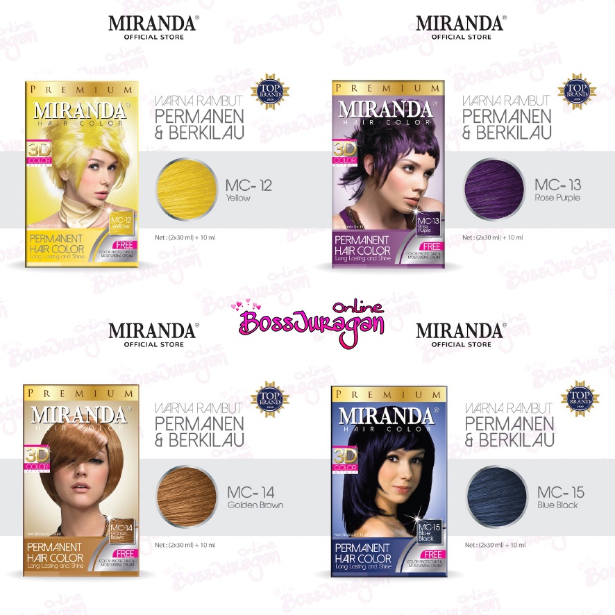 (BOSS) Miranda Hair Color - 30ml ( Pewarna Rambut )