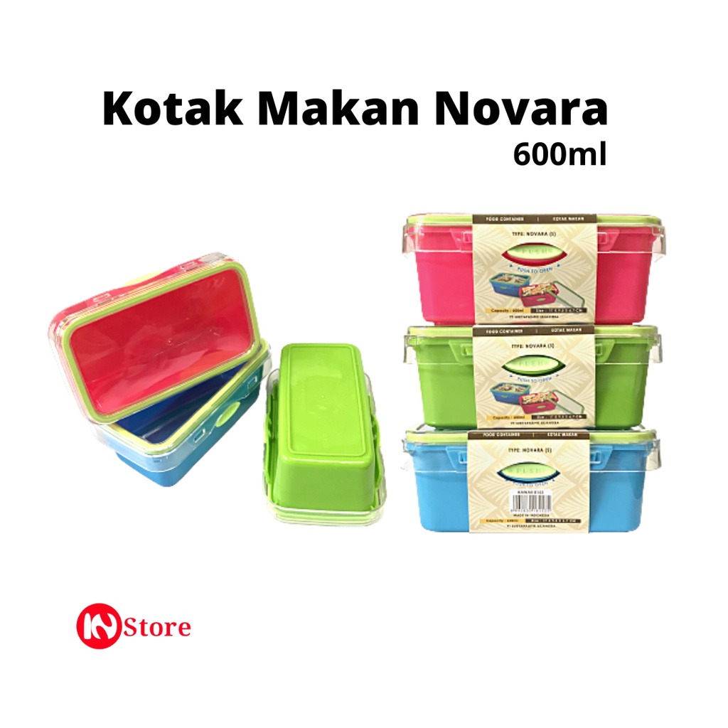 Kotak Makan Novara Ukuran 600ml - Kotak Bekal