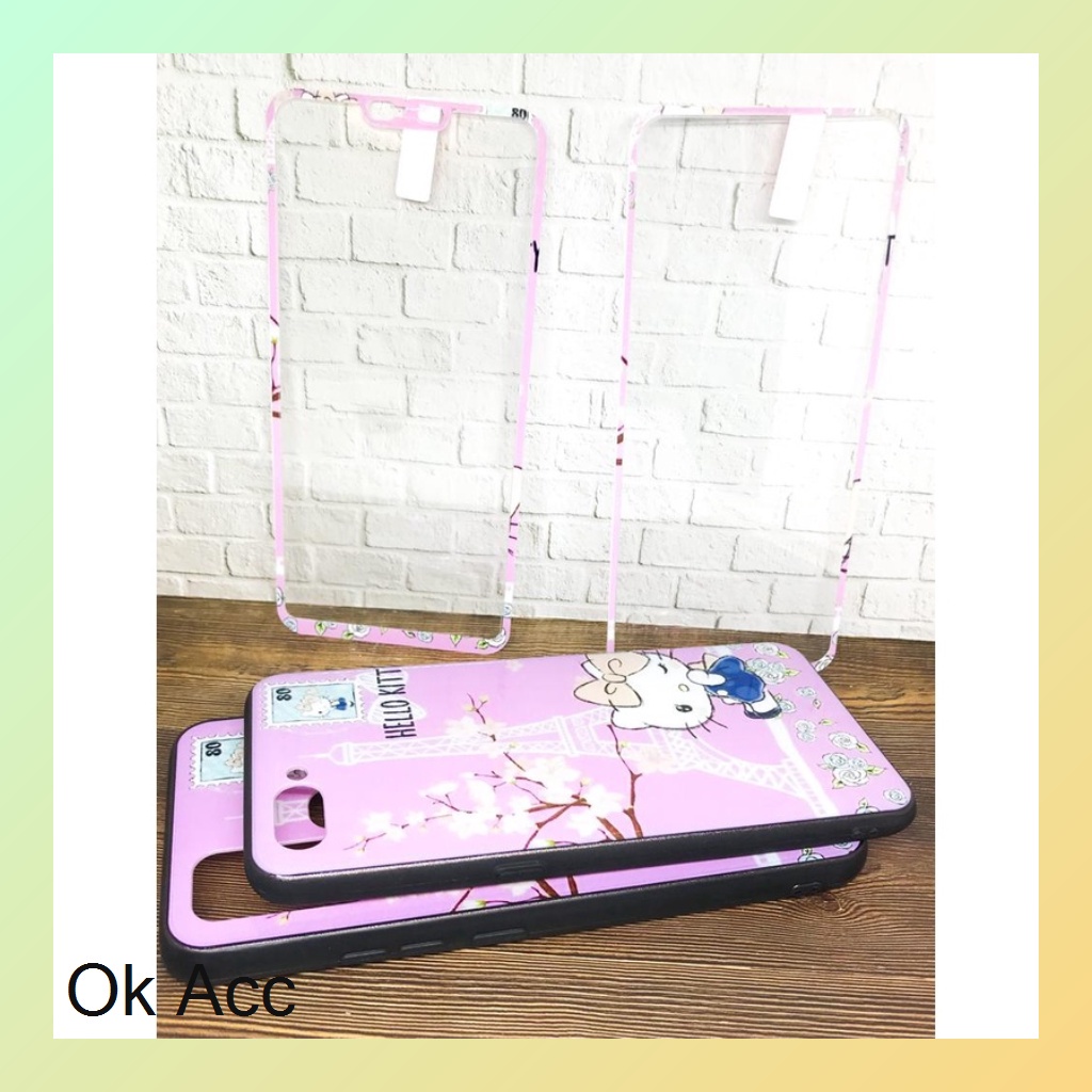 BARU CASE BONUS TG Kaca karakter Oppo A31/Neo 5,A33,A53 2020,A3s,C1,A5s,A7,A12,A11k,Realme 2 Pro,U1,U2, 5/5s/5i/C3, 7i, C17, C15, Vivo Y11 Y12 Y15 Y17, Y30 ,Y30i,Y50, Xiaomi Redmi 8A,9/Prime,Note 9,Note 9 Pro HCTG 25