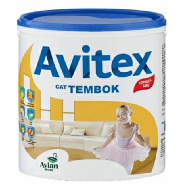  Cat  Tembok  Avitex  Super White  5 kg 1 gln Shopee Indonesia