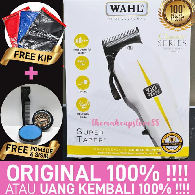 BAYAR DITEMPAT]] ORI alat cukur rambut cliper Wahl / wahl super taper / cukuran wahl TERBAIK Kode