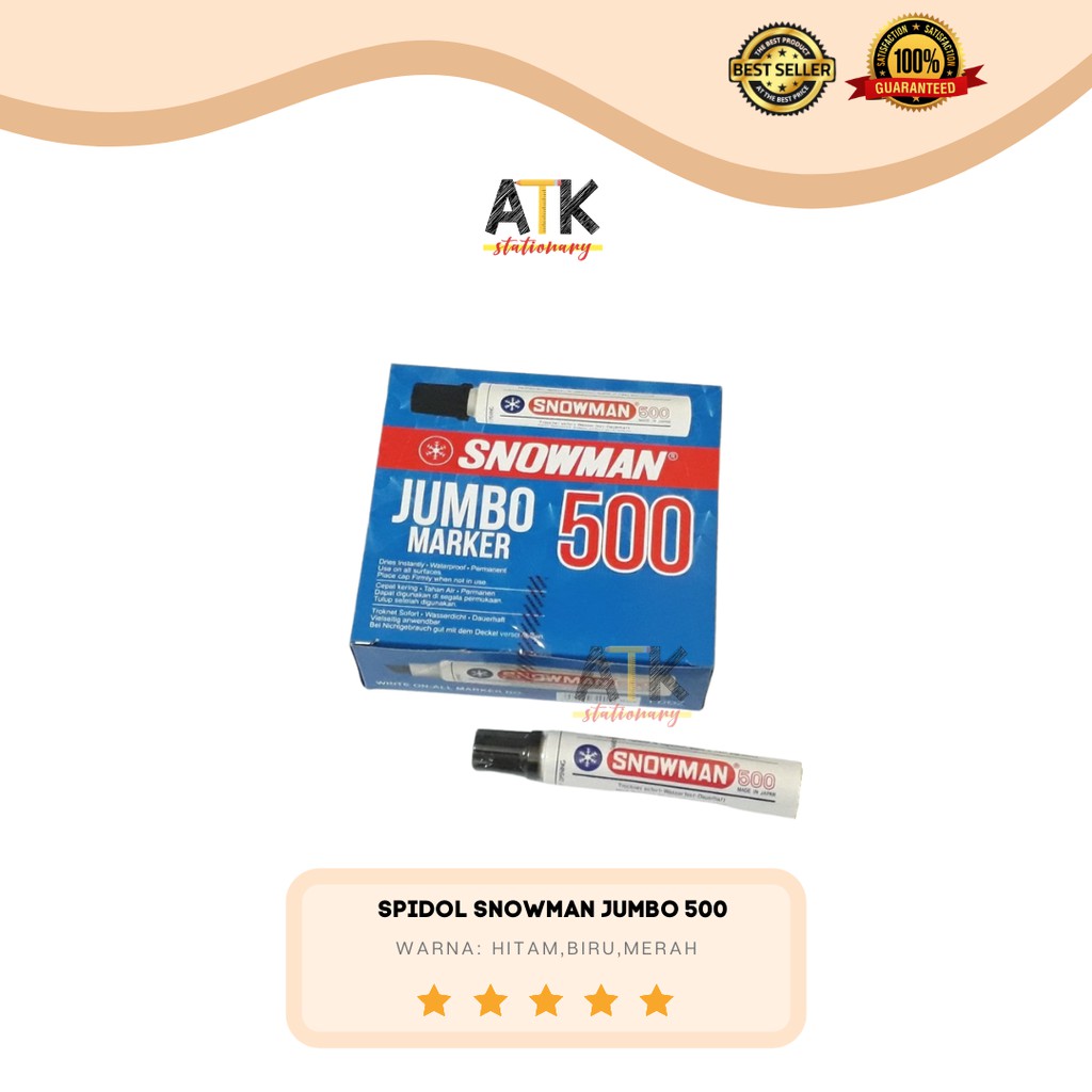 

Spidol Permanent Marker Jumbo 500 Snowman atk