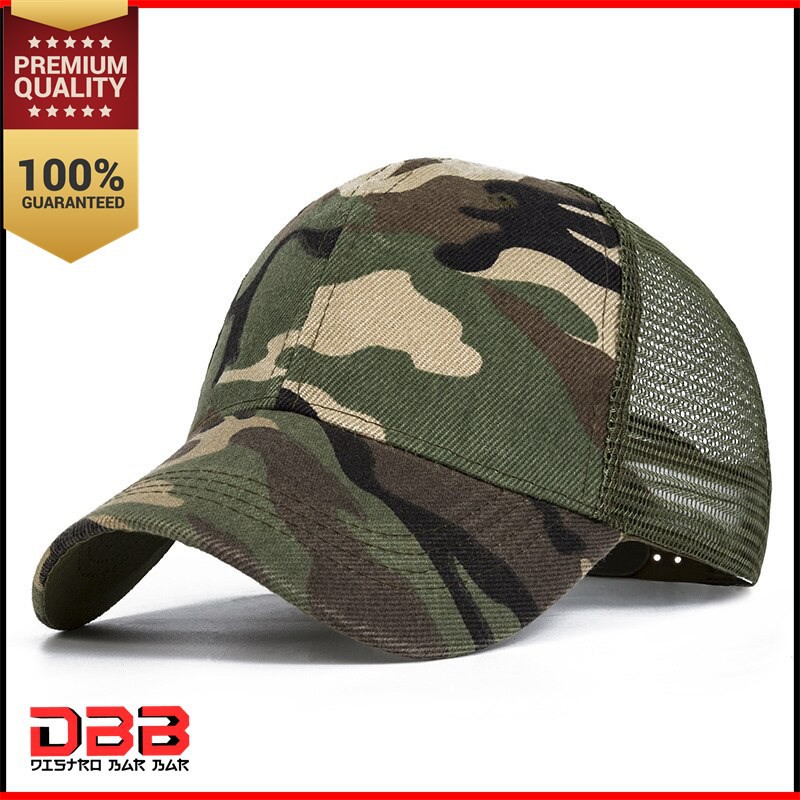 Topi Baseball Trucker Cap Hat Army Camouflage