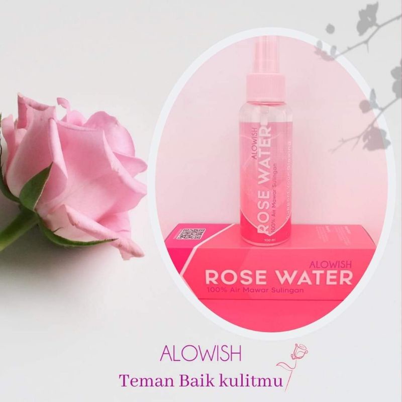 Alowish Air Sulingan Mawar Premium BPOM
