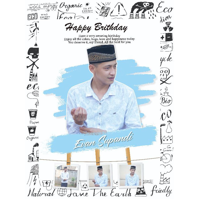 

( CETAK+FRAME 10R ) No 2 1 HARI JADI kado Ulang Tahun, kado Wisuda, kado Wedding, kado Kelahiran