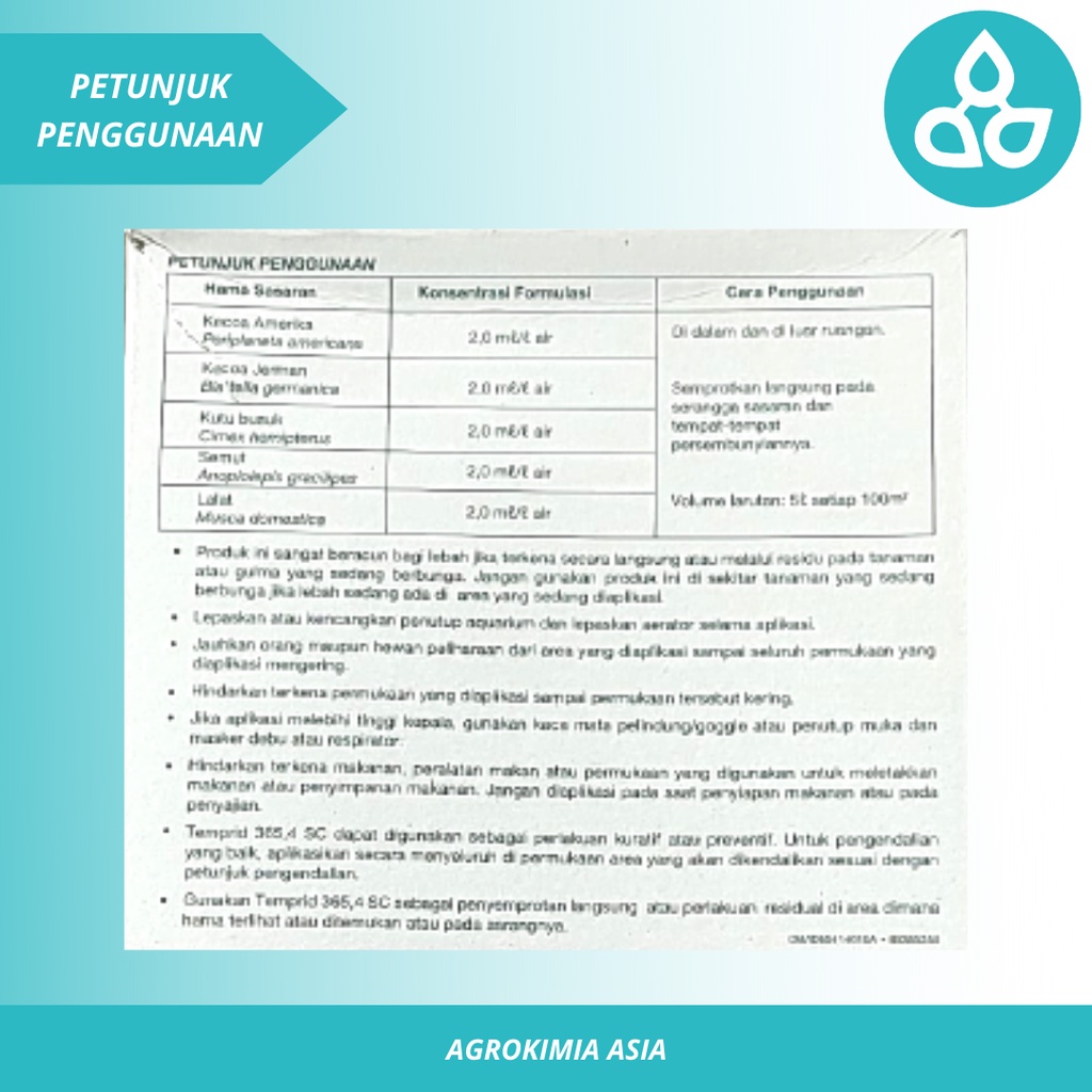 Basmi Serangga Rumah Temprid 365.4 SC 8ml