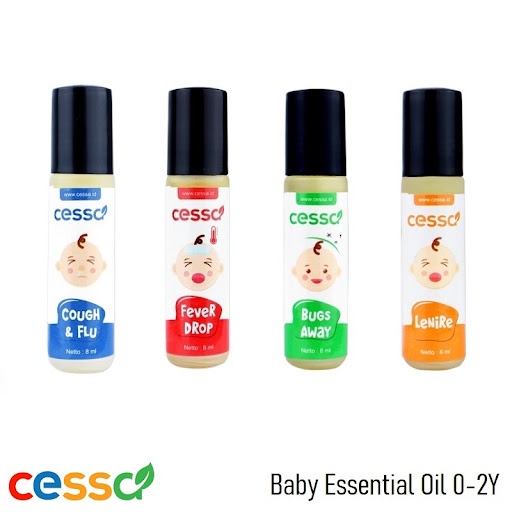 Paket Hemat ISI 6  CESSA  - Cessa Baby 6 varian (Fever Drop, Cough n Flu, Lenire, Bugs Away ,OWL, Immune Booster) Herbal Bayi / Obat Flu Bayi / Obat Batuk obat oles bayi cessa bayi  CESSA BABY COUGH N FLU , FEVER DROP LENIRE BUGS AWAY IMMUNE BOOSTER BAYI