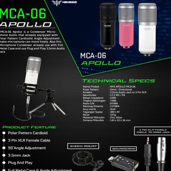 Mic condenser NYK Nemesis MCA-06 Apollo