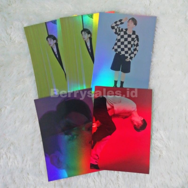 Exo Baekhyun Official Hologram Holo Postcard Delight Chemistry Cinnamon Honey Mint Photocard Goods