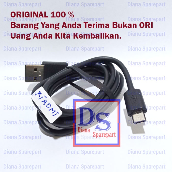 Kabel Data Xiaomi Redmi Note 6 Pro 6A Cable Cas Casan Micro Original 100