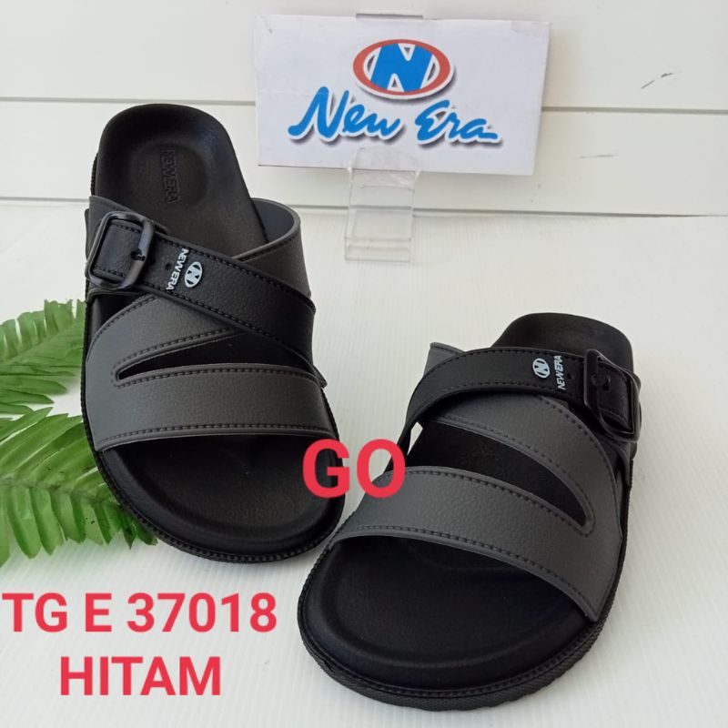 NEW ERA TG E 37018 Sandal Slop Pria Wanita Original Sandal Slop Pria  Tali Silang Sandal Karet Pria New era