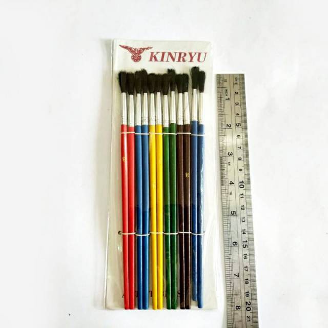 

Kuas lukis no 8 isi 12 pcs/ kuas gambar artist brush