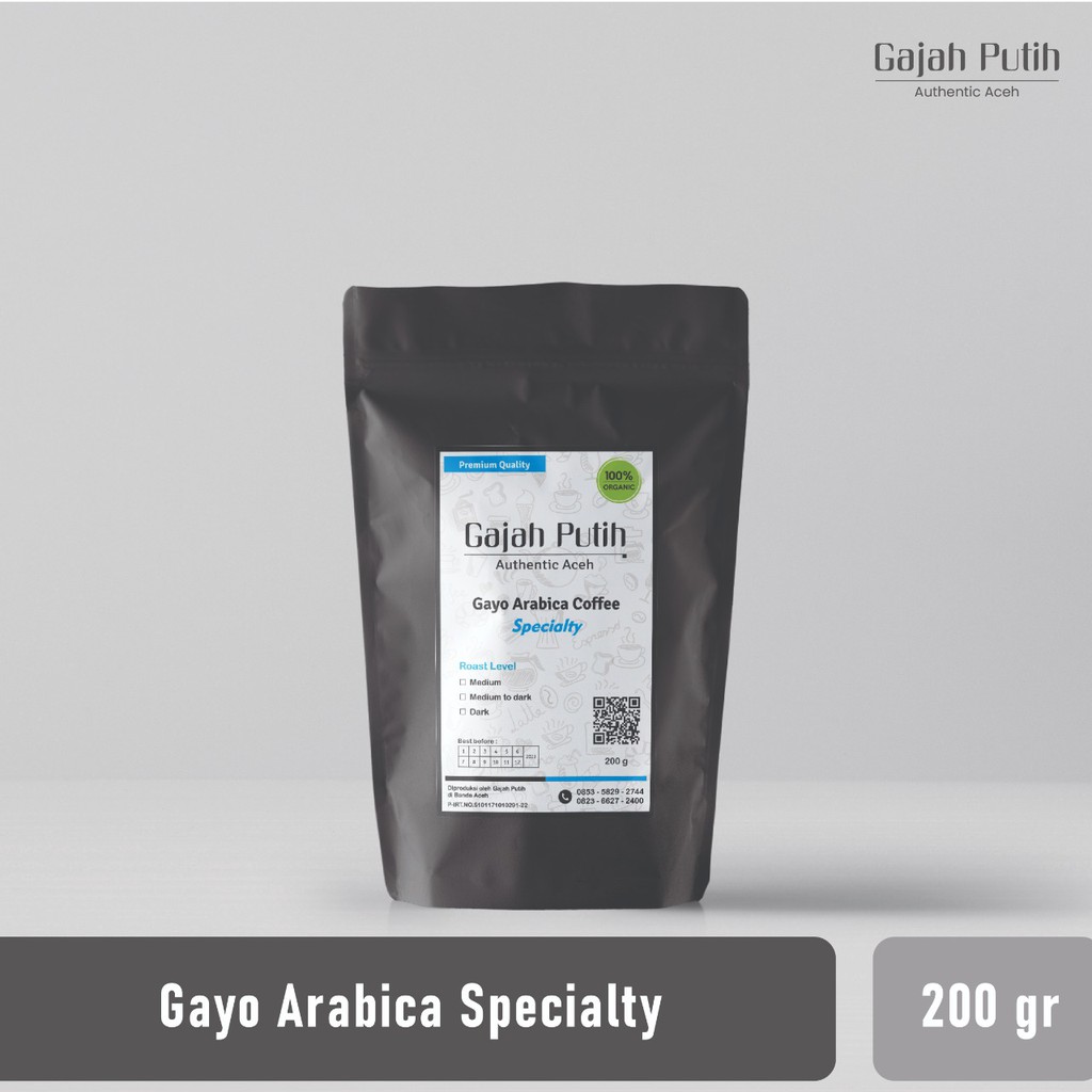 

Gayo Arabica Specialty Coffee - Gajah Putih 200 gram