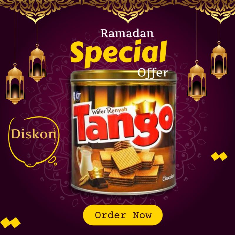 

Tango wafer coklat/ vanilla 270gr kaleng 1dus