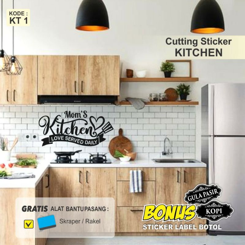 STICKER DINDING  DAPUR DEKORASI DINDING RUANG DAPUR / WALL STICKER