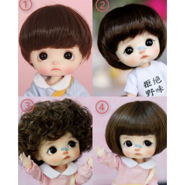 Wig Boneka OB11 Stodoll telur 1/8