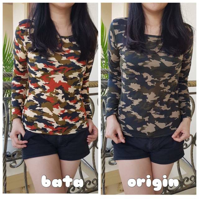 LIZA COLLECTION /   Damai fashion jakarta - baju atasan lengan panjang wanita LORENG CLAUDYA -