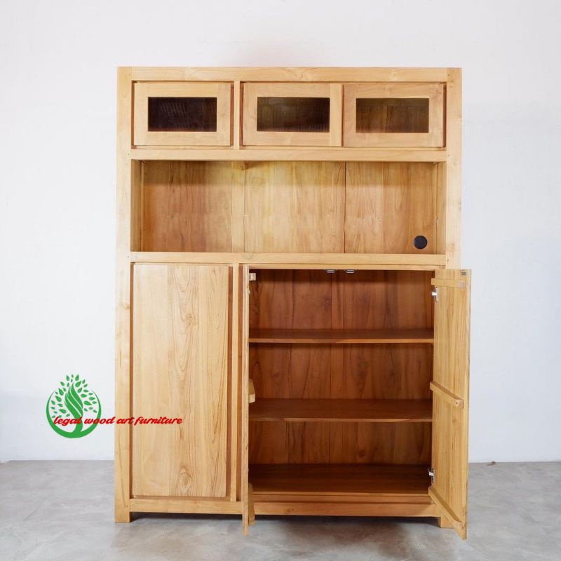 Rak dapur minimalis/kitchen set jati minimalis