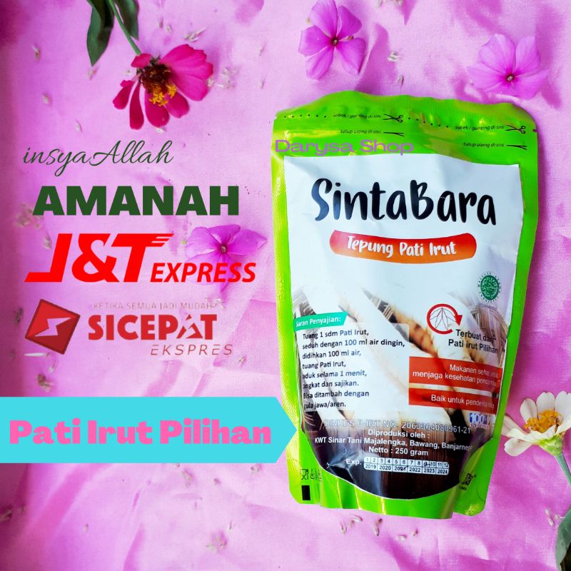 SintaBara Tepung Pati Irut / Pati Garut / Pati Angkrik / Arrowroot / Obat Asam Lambung Obat GERD ter