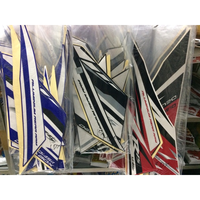 STIKER STRIPING R15 2015 BIRU HITAM DAN MERAH