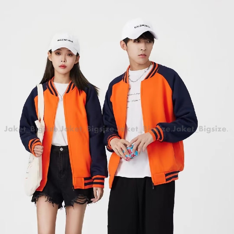 Varsity Varsiti Jaket Universitas Bisbol Baseball Cowok Cewek Couple Oversize Jumbo Warna Merah Hitam Ukuran M L Xl 2xl 3xl 4xl 5xl Korean Style Hits Viral