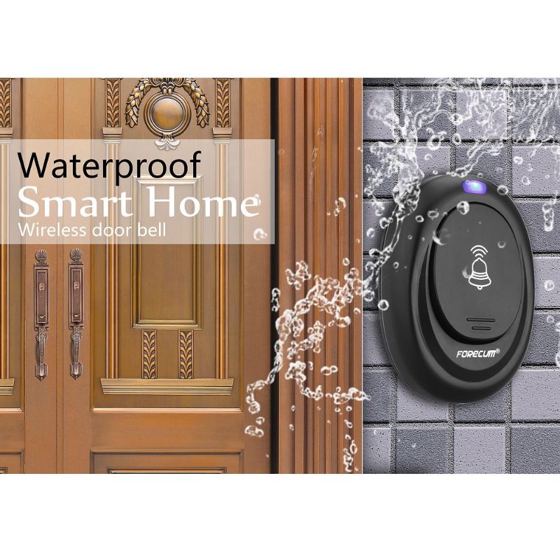 Taffware Forecum Alarm Pintu Wireless Waterproof dengan EU Plug