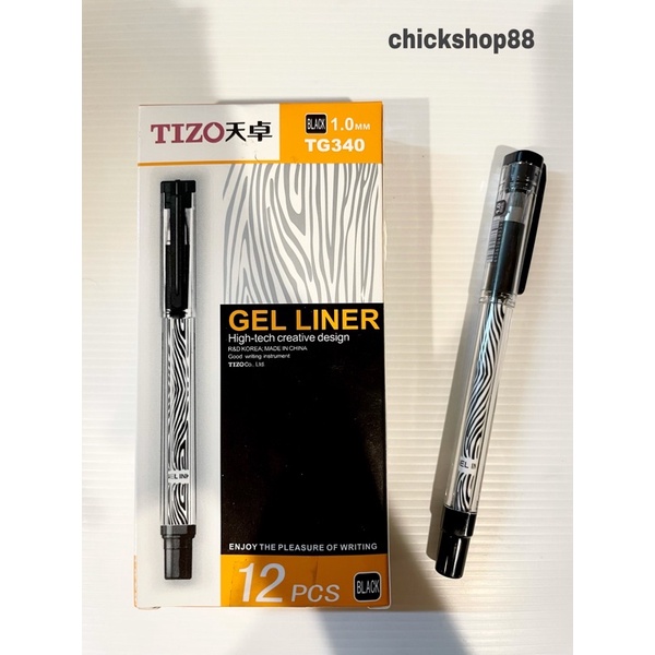 

Bolpen / Pulpen / Pen Gel Liner TIZO - TG-340 (Hitam / Black)