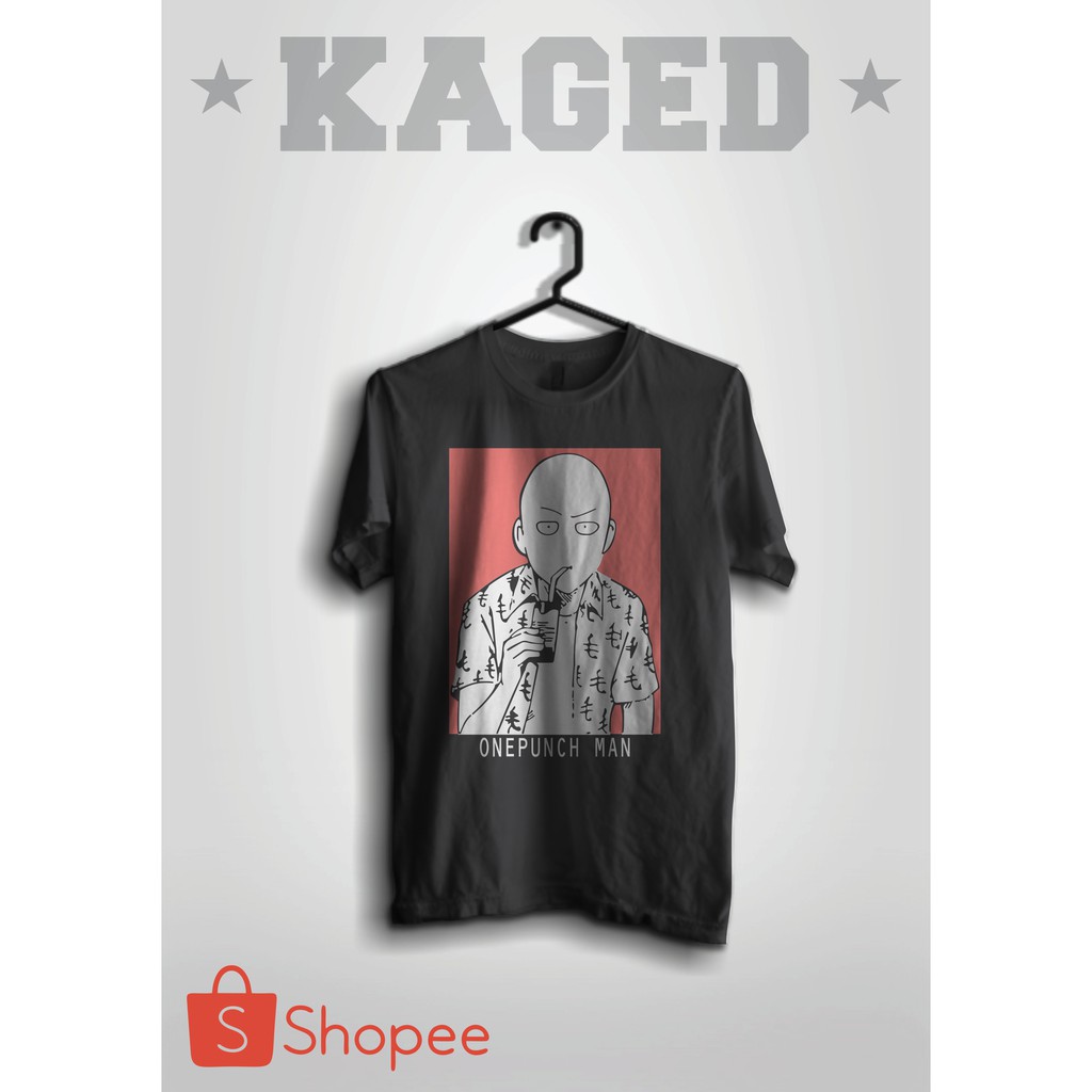 KAOS ONEPUNCH MAN KAOS ANIME KAOS LUCU KAOS FILM JAPAN KAOS KOMIK JAPAN KAOS KOMIK #WARNAHITAM