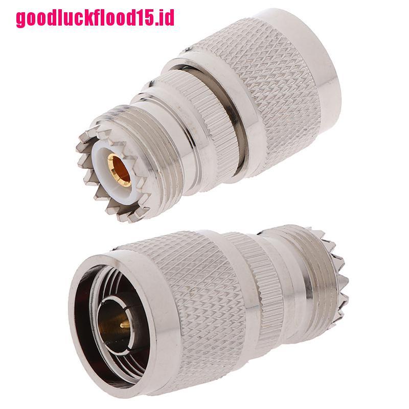 {LUCKID}1Pc N Type Male to UHF SO-239 Female Jack Straight RF Coax Adapter Connector