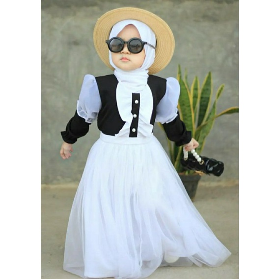 gamis anak/gamis pesta/gamis anak perempuan/dress anak/gamis couple ibu dan anak