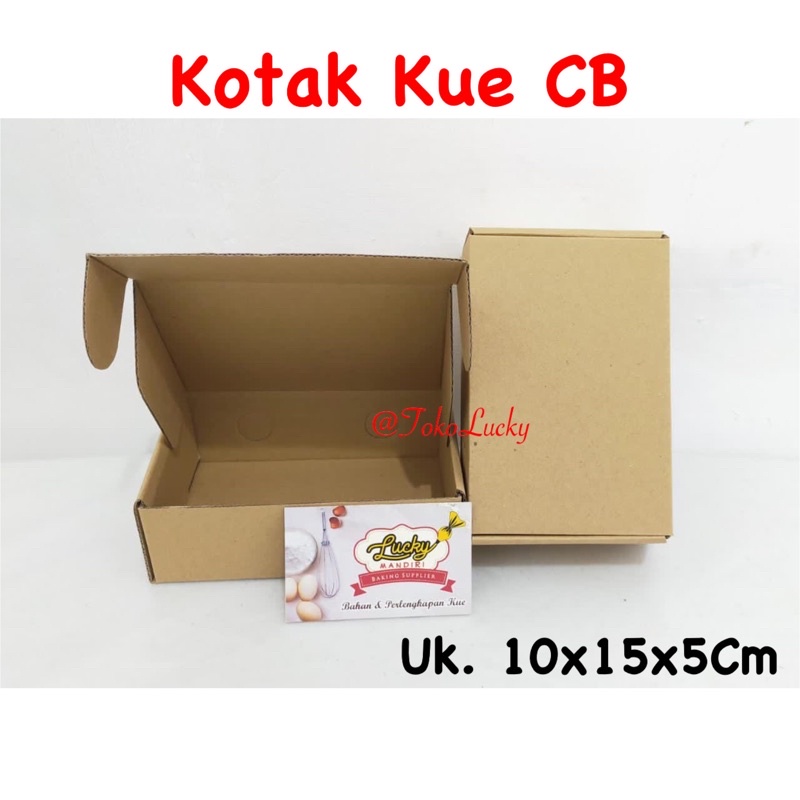 

Kotak Kue CB Uk 10x15x5cm / Dus Kue/ Box Kue (1pc)