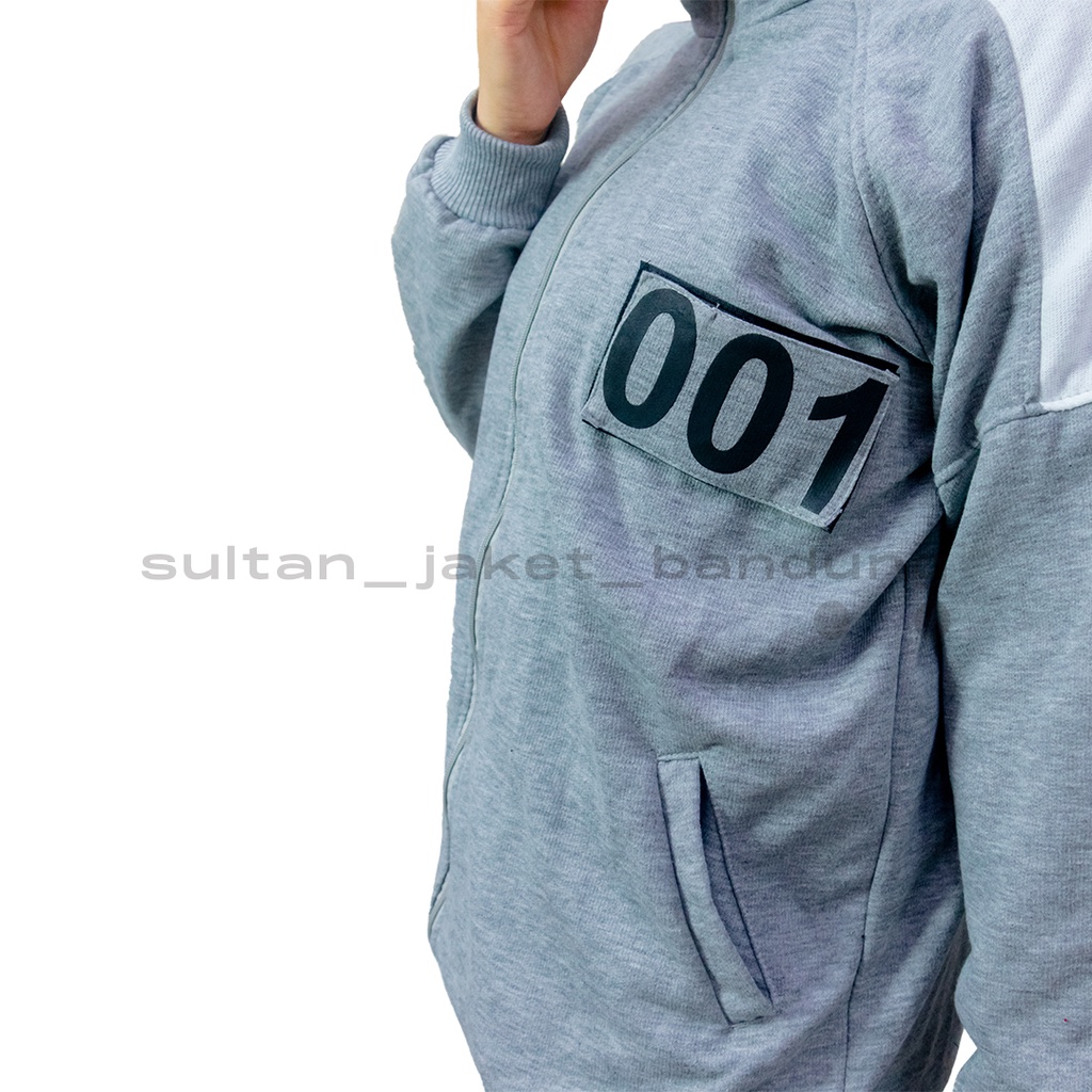 SQUID GAME SETELAN JAKET &amp; CELANA TERMURAH GREY II JAKET KOREA II JAKET OLAHRAGA II SETELAN ANAK